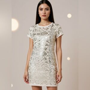 Vince Camuto Gold Sequin Dress